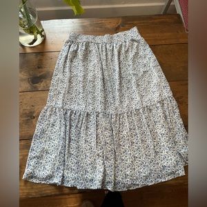 Madewell midi skirt